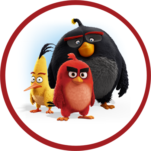 Opłatek na tort ANGRY BIRDS wz6