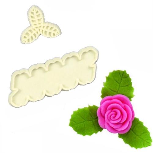 Wykrawacz PROSTA RÓŻA z LISTAKMI  wykrawacze foremki