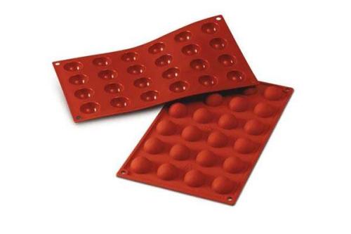 Forma silikonowa do monoporcji  PÓŁKULE KULE 30mm SILIKOMART