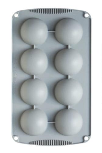 Forma silikonowa do monoporcji  PÓŁKULE KULE 60mm DECORA