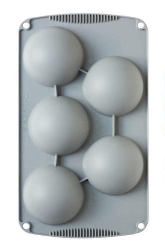 Forma silikonowa do monoporcji  PÓŁKULE KULE 80mm DECORA