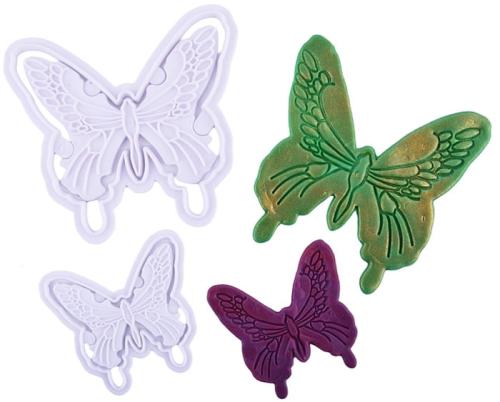 Wykrawacz do masy cukrowej MOTYLE 2szt MOTYL foremka XL