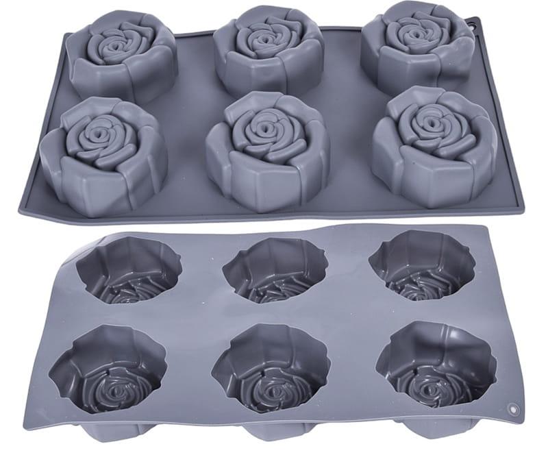 Forma silikonowa do pieczenia  monoporcji RÓŻE RÓŻA  6GN-56d5f1251783c497813a854a9628d52f