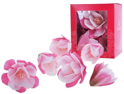 MAGNOLIA waflowa różowa kwiat 6szt XL do dekoracji tortów i ciast-373b2cf540d1d93c7212bfa152d259bc