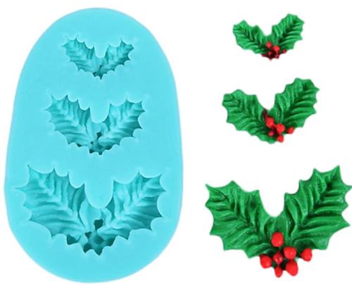 Forma silikonowa do masy cukrowej LIŚĆ OSTROKRZEWU OSTROKRZEW