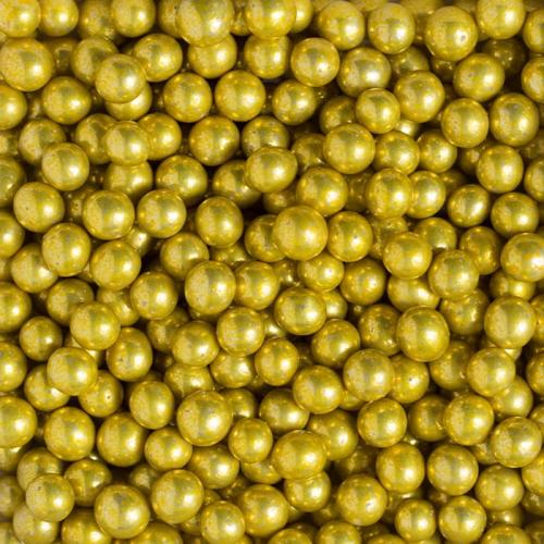 Perełki cukrowe ZŁOTE 7mm posypka 50g-5efdded275d49bebdbc28cf47401f263