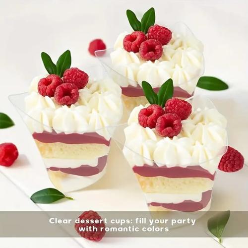 Pucharki plastikowe do deserów Twist Rimmed Cup 130ml/25szt pucharek-ecaf916a0cefe2883eed39b2b4a5e7f3