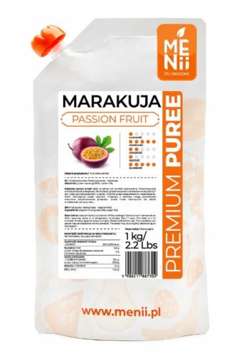 Pulpa owocowa MARAKUJA 1kg PremiumPuree MENii-53ea23ed76e8689024f7f842388063c2
