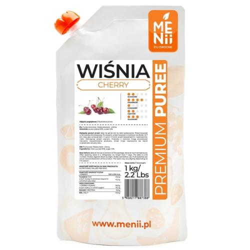 Pulpa owocowa WIŚNIA 1kg PremiumPuree MENii-b34eba26537e9a59414ae74d2b75c3f8