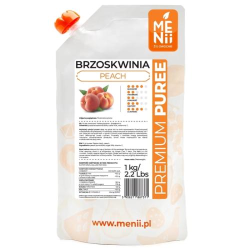Pulpa owocowa BRZOSKWINIA 1kg PremiumPuree MENii-45e378edde06618cdbd52a2cd27a976f