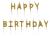 Świeczki urodzinowe na tort napis HAPPY BIRTHDAY złoty  13szt-c88980d52539702192ad6bf5e732b51b