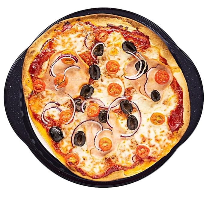 Blacha do pieczenia pizzy 33cm z uchwytami nieprzywierająca-804b9784b9eafc3ea7966dbfc2d559b5