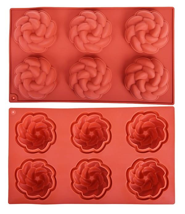 Forma silikonowa do monoporcji FLOWERS KWIAT 6 gniazd-6f1fba314e5fc19626fe2190af99650a