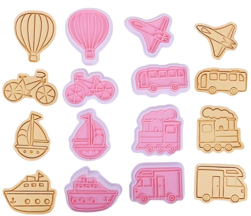 Wykrawacze ze Stemplem POJAZDY wz2  foremki  8szt-f909c02c73249275a3ba4f5d10ca6571