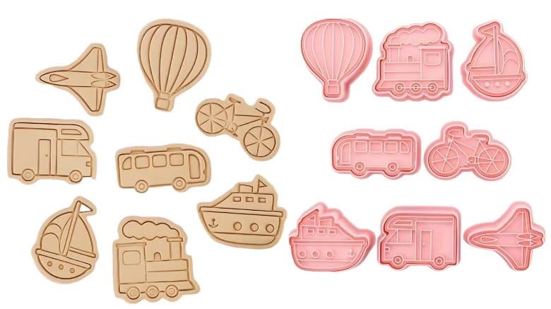 Wykrawacze ze Stemplem POJAZDY wz2  foremki  8szt-e225095dd794c076a3f7a2421ae8d2cd