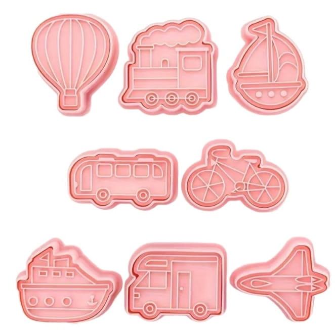 Wykrawacze ze Stemplem POJAZDY wz2  foremki  8szt-732c1eb1db2238b18a476d2e4d0fecc3