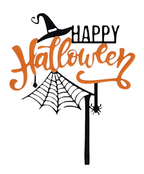 Topper akrylowy na tort HAPPY HALLOWEEN wz1-7310b836b9f7f9e6768e2d832c9540f1