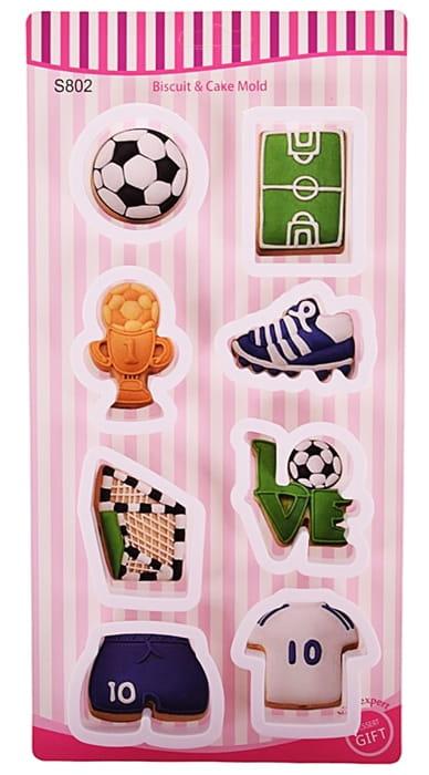 Zestaw wykrawaczy PIŁKA NOŻNA 8szt wykrawacze foremki do ciastek-3a961f13b1347126ed8586d543a7f7eb