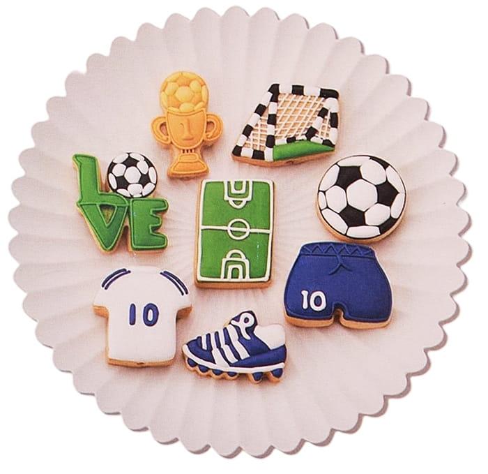 Zestaw wykrawaczy PIŁKA NOŻNA 8szt wykrawacze foremki do ciastek-6d62d6d157a04ba1bfb873a36b2b1ca4
