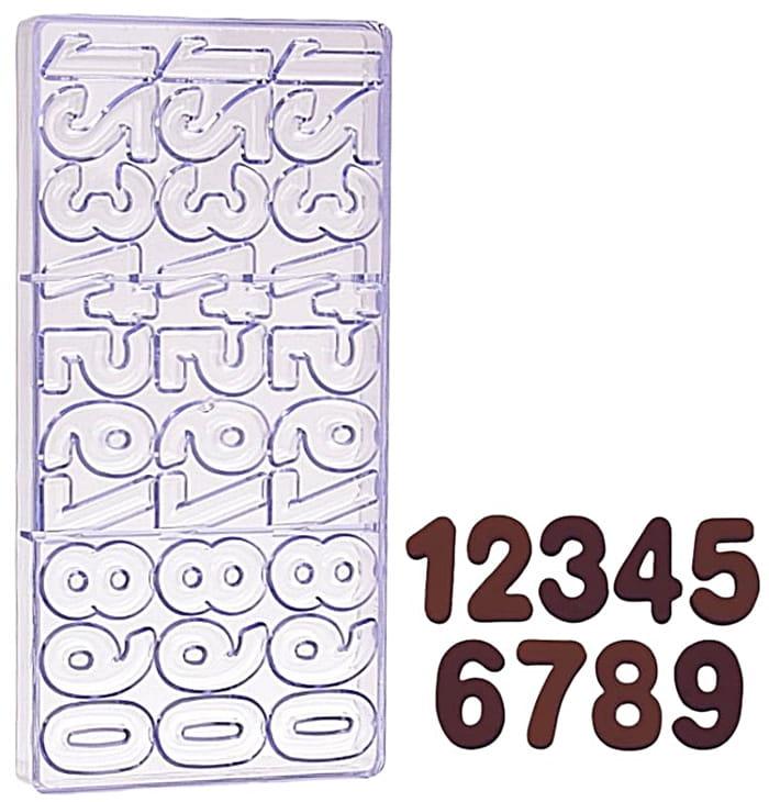 Forma do czekolady z poliwęglanu CYFRY-56bfb4e6e5c18d8e1581c3c5b147f47e