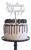 Topper na tort WSZYSTKIEGO NAJLEPSZEGO akrylowy srebrny-5d79779286c5e26bf86a6cd781adc979