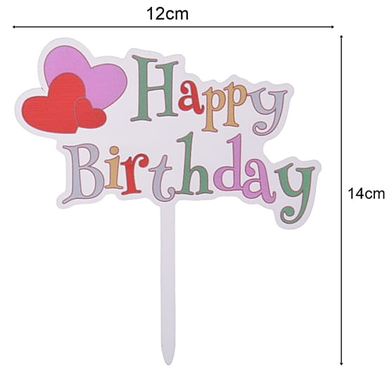 Topper na tort Happy Birthday kolorowy   akrylowy-16881ca1d23a7cbfacd38bfb142a3811