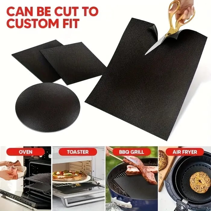 Mata teflonowa do pieczenia do grilla piekarnika  40x33cm / 4szt tacka na grill-5b9e8114d606d77a296961aefc0ed6f6