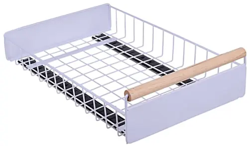 Kosz Szuflada wysuwana do szafki  organizer kuchenny biały 38x24x9cm