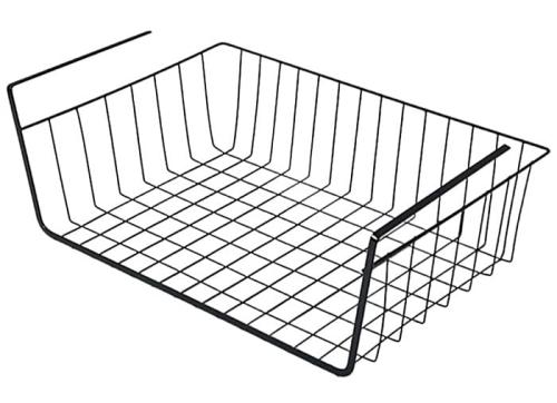 Organizer do szafki kuchennej łazienki półka kosz czarny-707b2b886daf44082f65e4880e9b3a8e