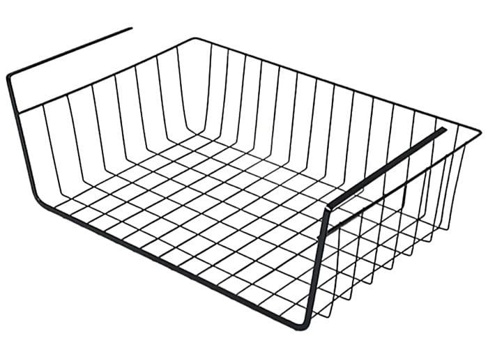 Organizer do szafki kuchennej łazienki półka kosz czarny-707b2b886daf44082f65e4880e9b3a8e