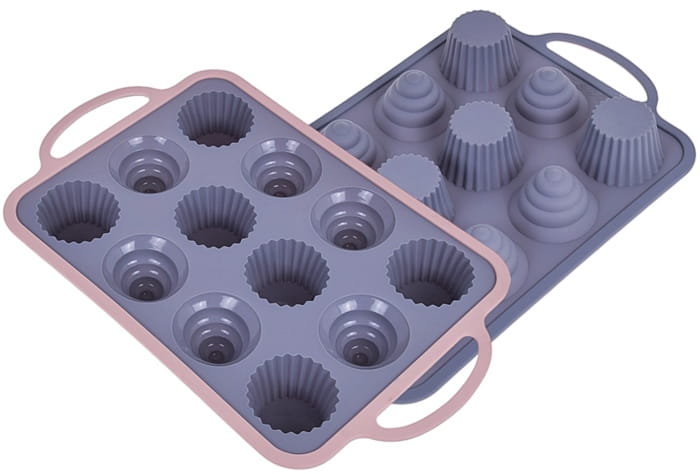Forma silikonowa do pieczenia muffinów babeczek USZTYWNIANA-60e5d32507d3ec585850ea8abfaa288e