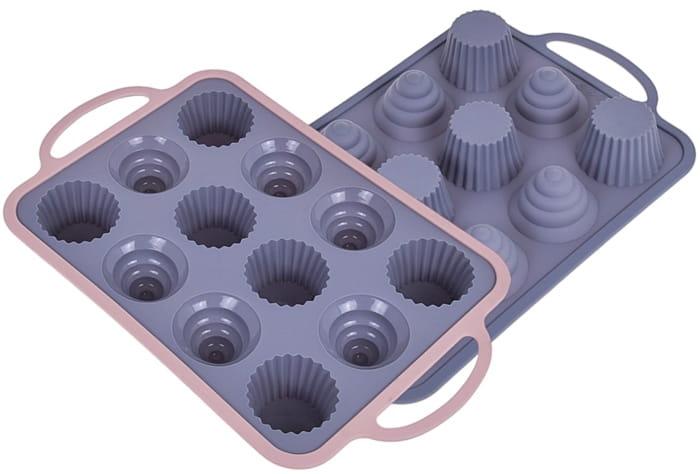 Forma silikonowa do pieczenia muffinów babeczek USZTYWNIANA-60e5d32507d3ec585850ea8abfaa288e