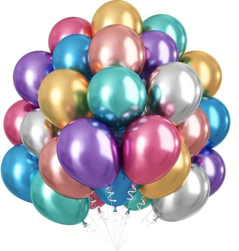 Balony urodzinowe metaliczne mix kolor  30cm 100szt-b60d183c9ceed0645a446085d3c41b70