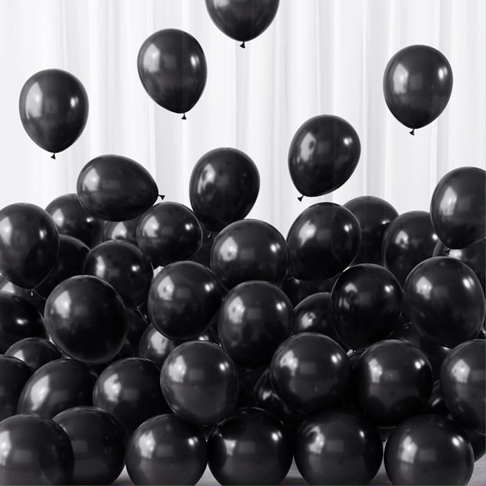 Balony urodzinowe czarne 30cm  100szt-50251dc3c1605ad73cd0f2ace6c64be8