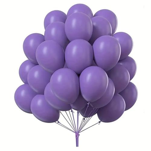 100szt Balony lateksowe fioletowe DUŻE 30cm urodzinowe