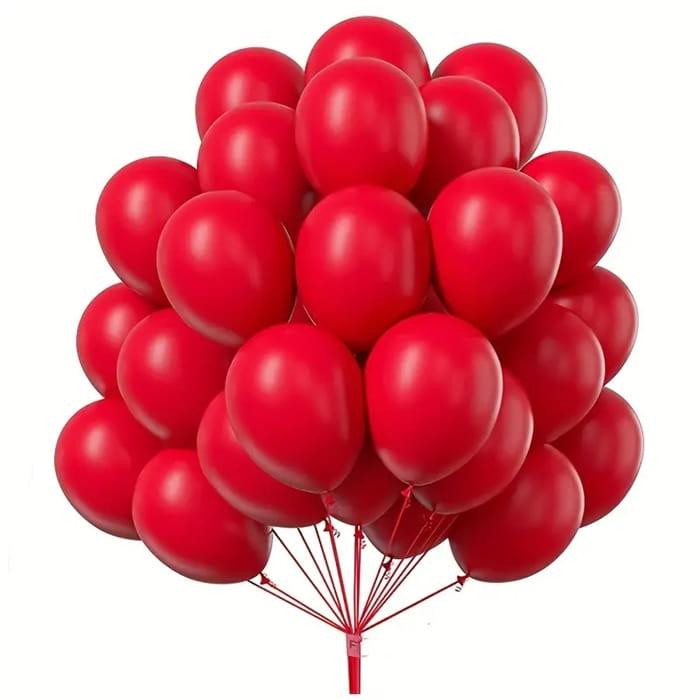 Balony urodzinowe czerwone 30cm 100szt-946a27a83e66f8143cb21b05058ba710