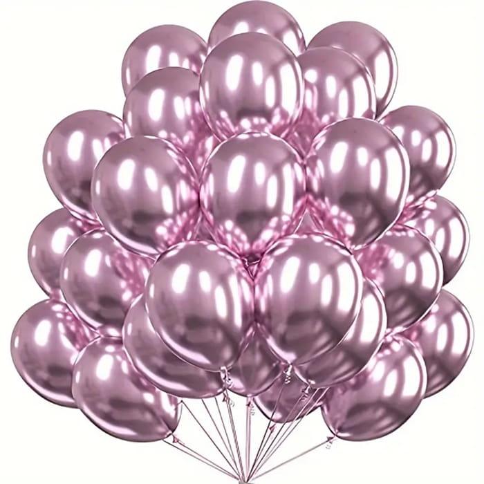 Balony urodzinowe metaliczne różowe 30cm 100szt-a184e141f019899b0f9dfeee50d54bf3