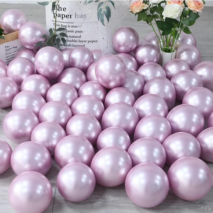 Balony urodzinowe metaliczne różowe 30cm 100szt-07daae0ab1d8faface9bbeb3a8e5c608