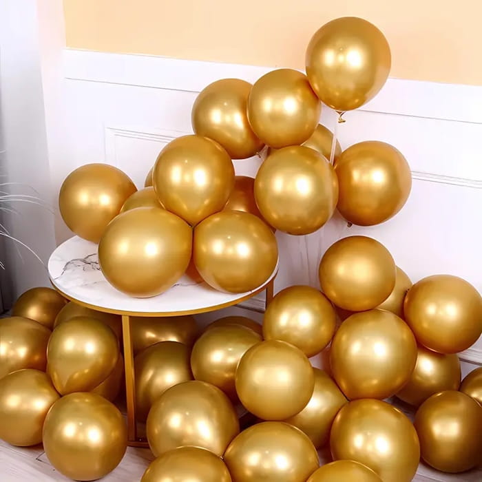 Balony urodzinowe metaliczne złote 30cm 100szt-0696a90db8bf7e14a92fe706b598a269