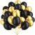 Balony urodzinowe metaliczne złote i czarne 30cm 100szt-53f98e3887738874207dcef4e0a877a3