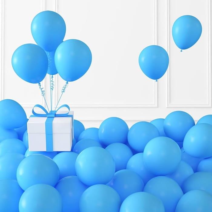 Balony urodzinowe niebieskie 30cm 100szt-4c99229cdf46a33f08dffec875f4a584