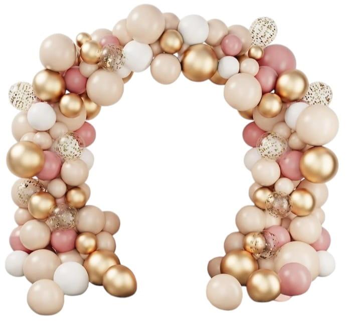 Girlanda balonowa różowo złota zestaw 102szt balony taśma-f02923d4f88c69dc93fdce46c83c01ca