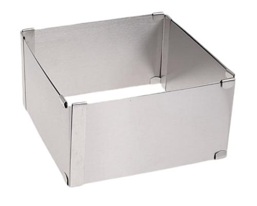 Rant regulowany wysoki 8cm prostokątny  15x15/28x28cm forma blacha do pieczenia-93cb325b57330b00eea1e5eeef6f39ee
