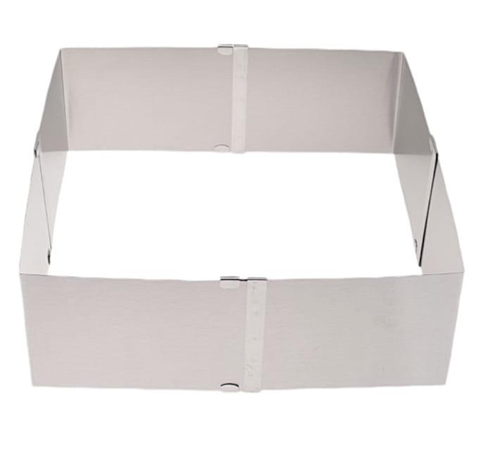 Rant regulowany wysoki 10cm prostokątny 15x15/28x28cm forma blacha do pieczenia-bcfc931de41c9d66871bd9d64daf81b2