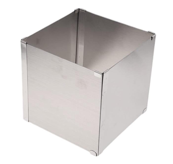 Rant regulowany wysoki 15cm prostokątny 15x15/28x28cm forma blacha do pieczenia-44661852d25fb845ad23517ac6785d31