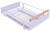 Metalowy organizer kuchenny z ociekaczem łazienkowy wysuwany szuflada biały 41x26x13cm-f93de56040e75344a5289880e6bb9463