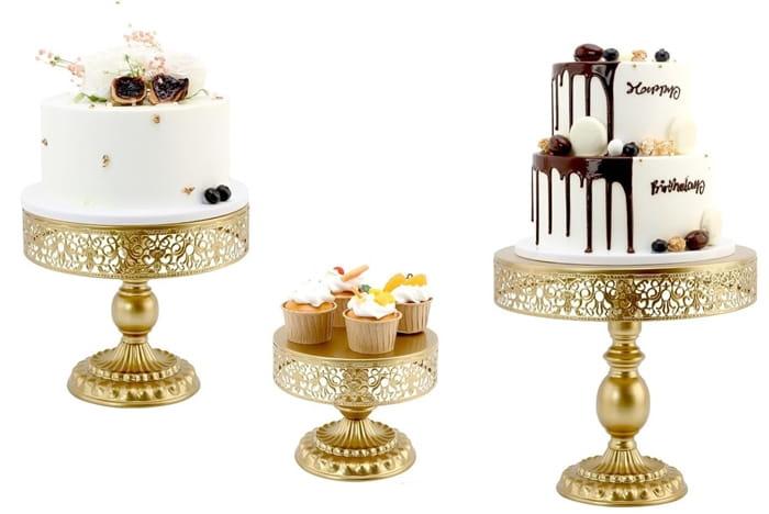 Zestaw 3 pater złotych na nodze słodki stół ciasto muffiny tort patera-0d0947acbff0744a116c347670696043