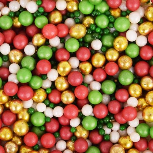 Posypka cukrowa 50g CHRISTMAS PEARLS konfetti-6eb25ed245bc72b6d7835754398b8297