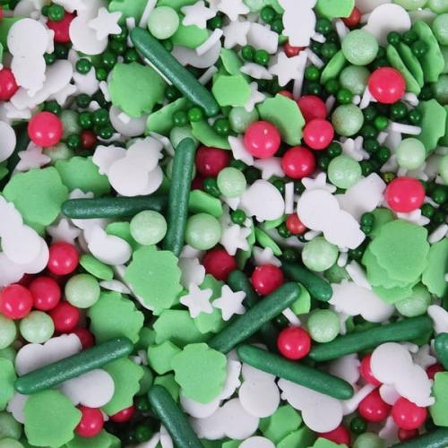 Posypka cukrowa 50g CHRISTMAS SNOWMAN konfetti-2725df847eabcbf41d938703184c8028