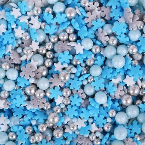 Posypka cukrowa 50g SWEET SNOWFLAKES konfetti-d9595be2ff08922895e9511362a192b0